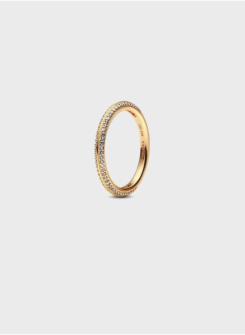Pandora Me Pavé Ring Sandy Brown