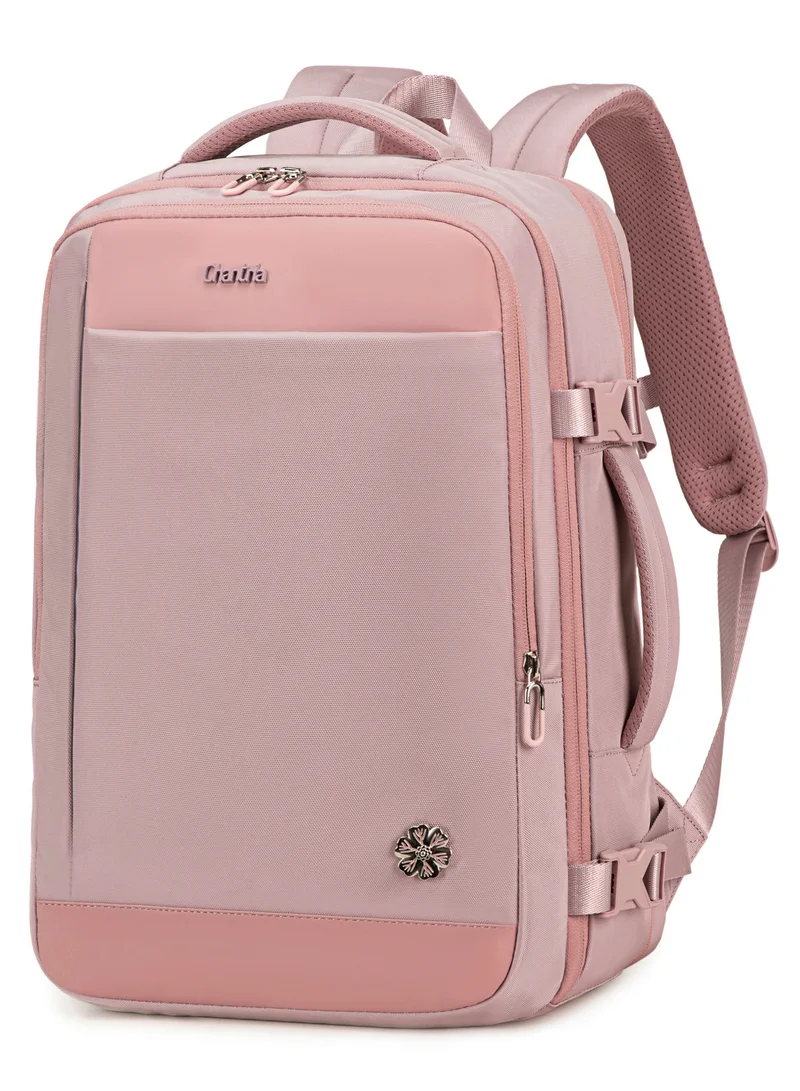 Women's Expandable Premium Travel Backpack - Khaki