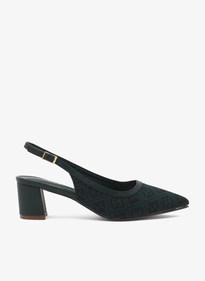 Classic Slingback Pumps Green