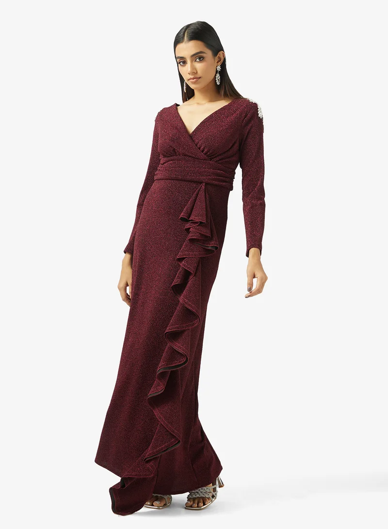 Ruffle Trim Dress