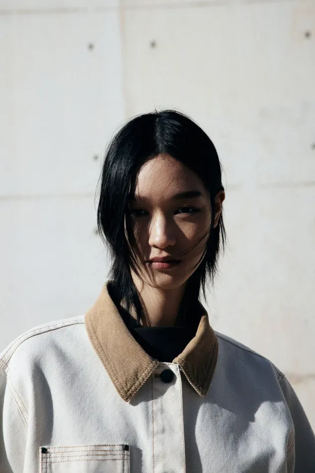 Corduroy Collar Denim Jacket – image 3