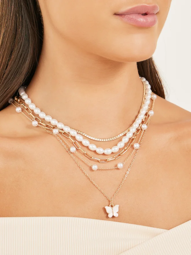 Styli Set of 5 - Embellished Necklace