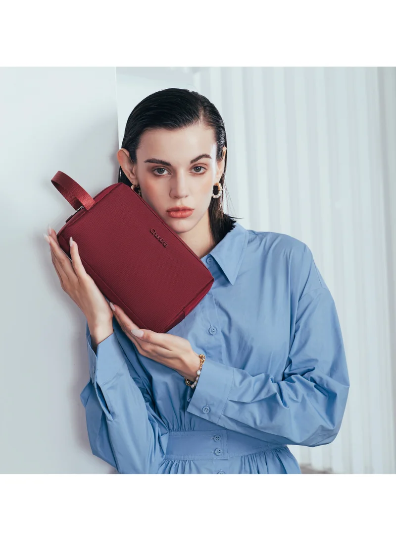 Lightweight Multi-Pocket Water-Resistant Clutch Bag Khaki