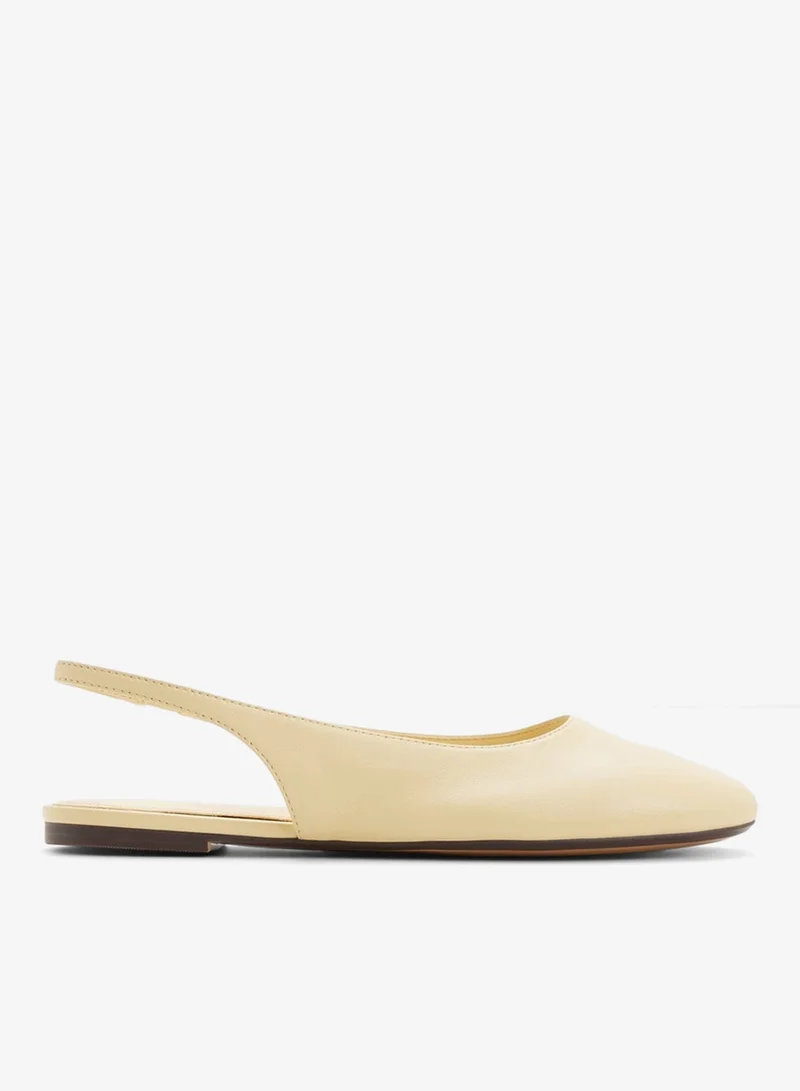 ALDO Slingback Ballet Flats Light Yellow