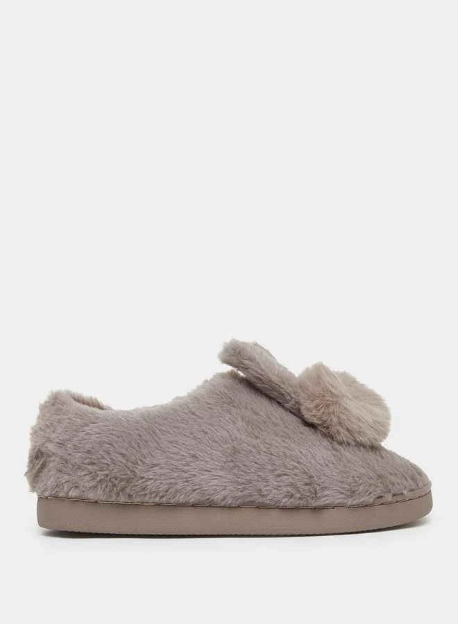 Plush Rabbit Bedroom Slippers Tan