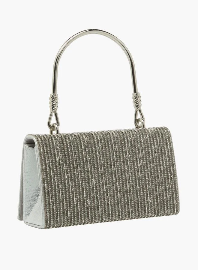 Rhinestone Embellished Clutch With Button Closure Ramadan Collections
