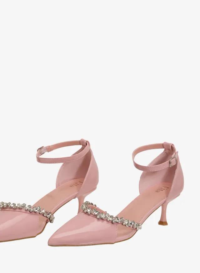 Diamante Heeled Pumps – image 4