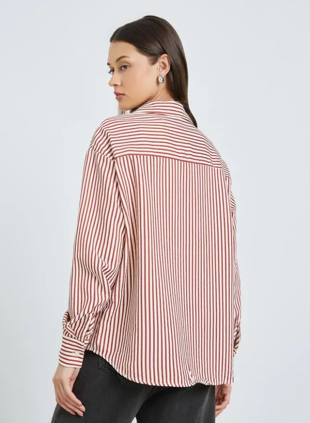 Oversized Striped Long Sleeve Shirt – image 5