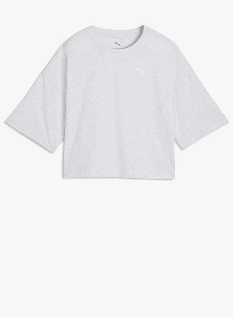 Ssentials Oversized T-Shirt Light Steel Blue