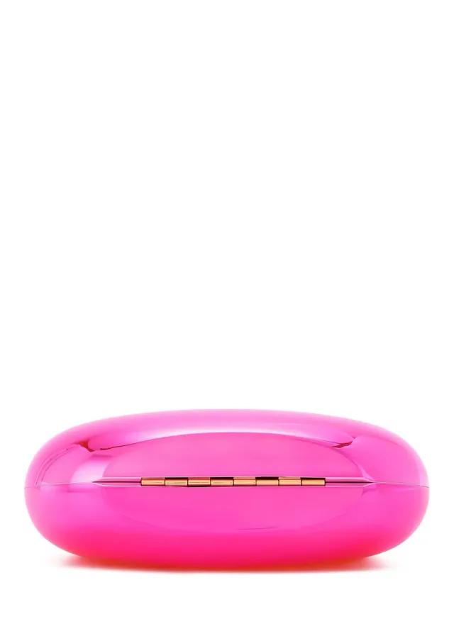 Mini Metallic Acrylic Clutch Silver – image 4