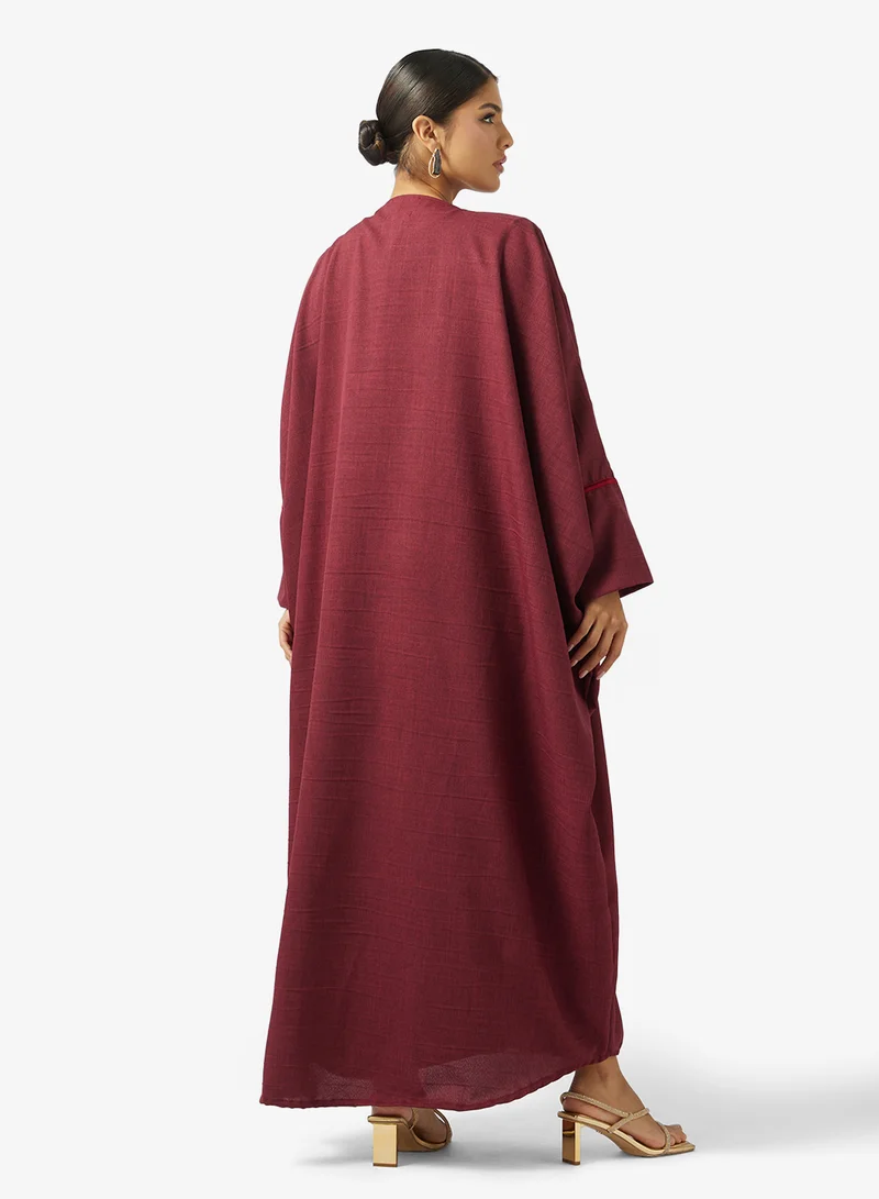 عباية مفتوحة مزينة
