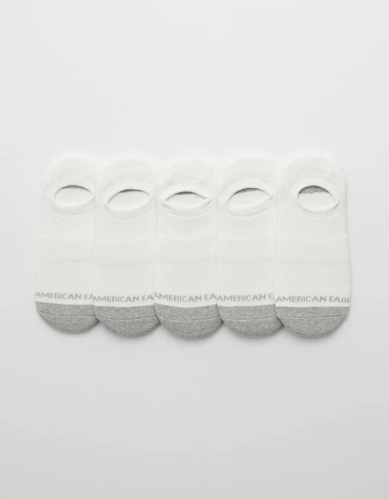 AEO Terry Invisible Socks 5-Pack