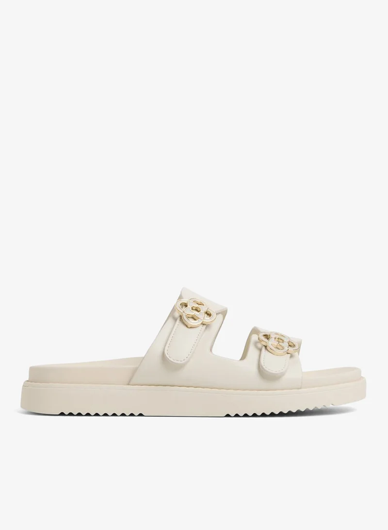 Delainey Flat Sandals Beige