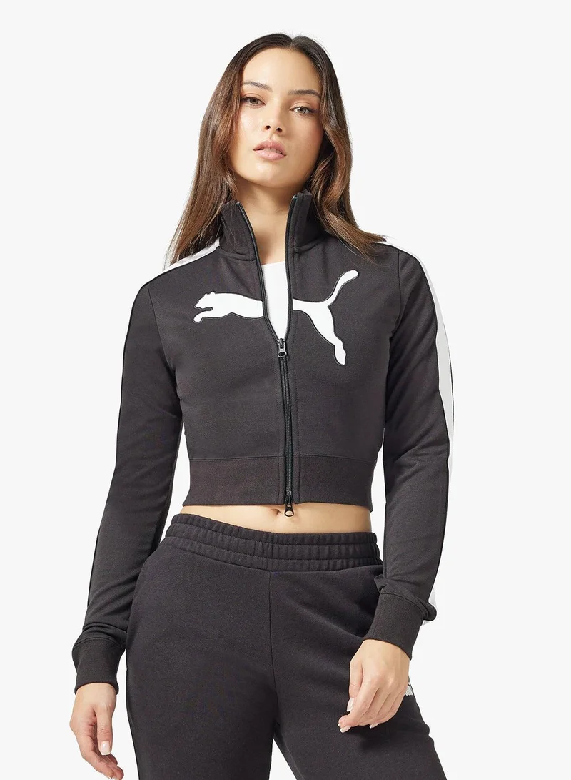 Women's Zip-Up Track Jacket Charcoal