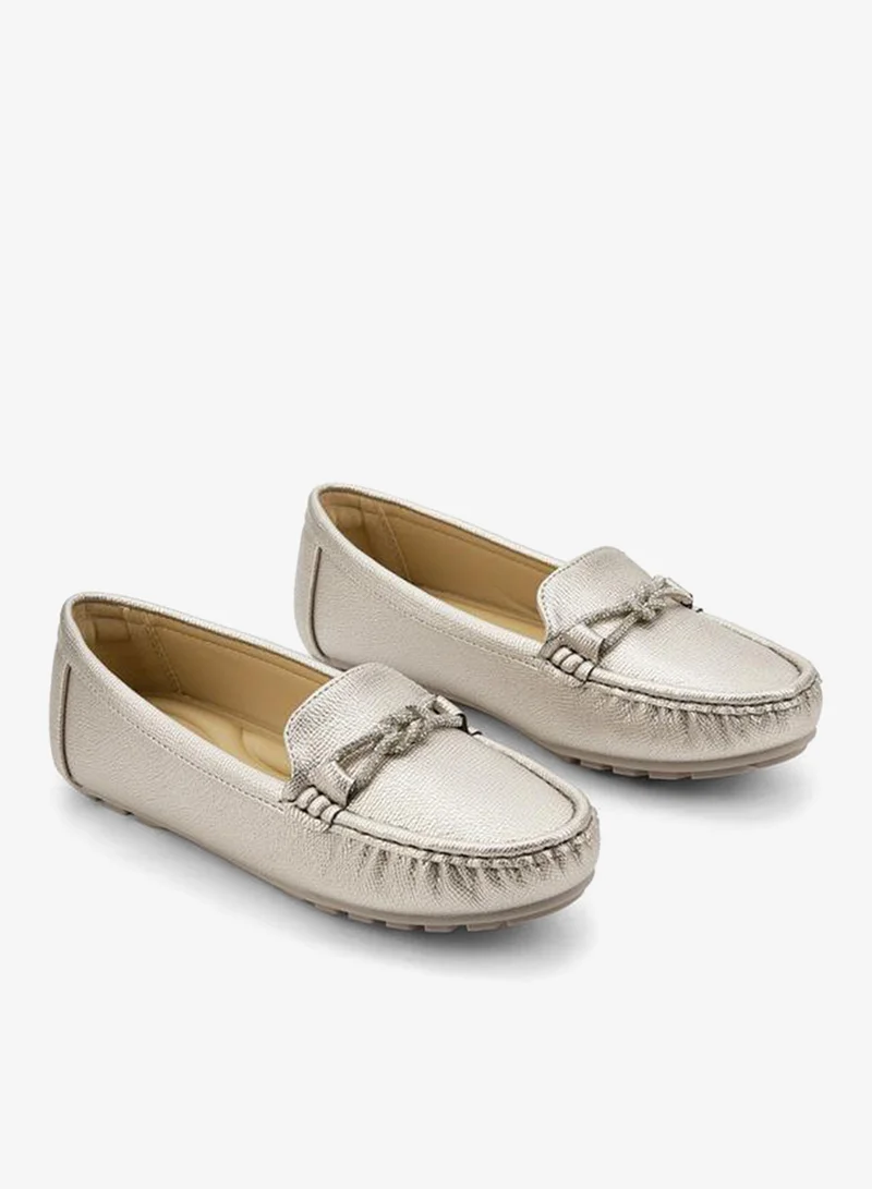 Loafer With Mettalic Trim