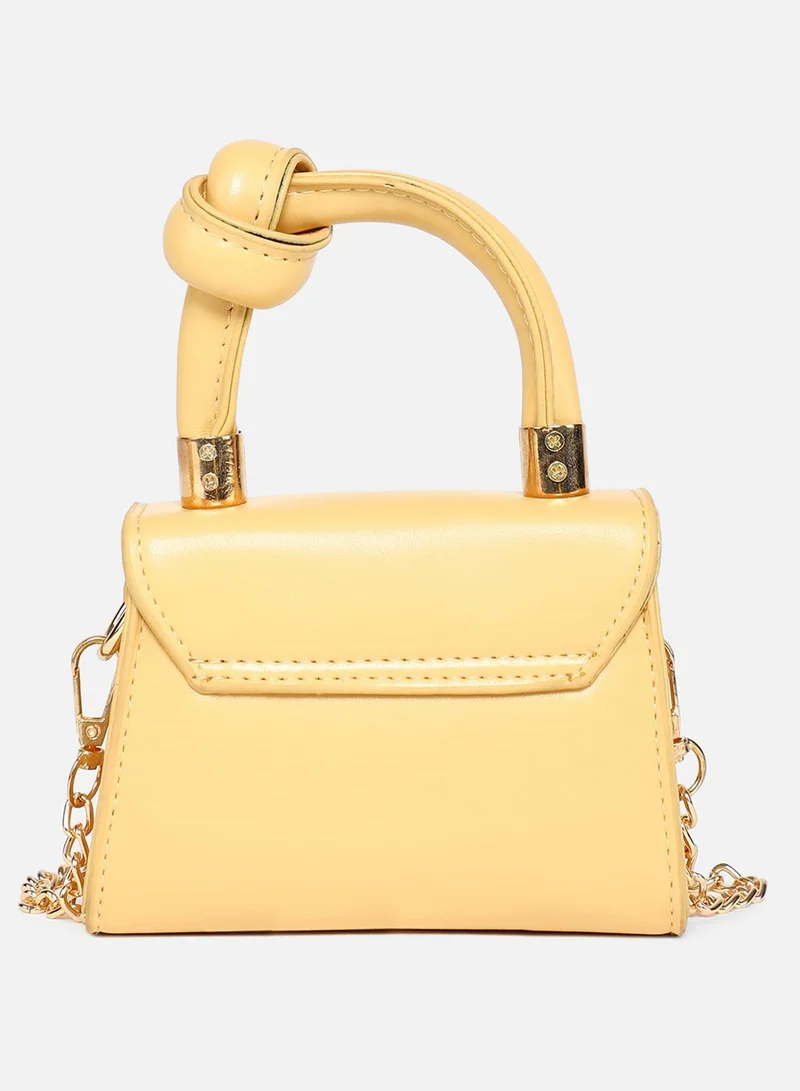 Flap Handbag Yellow