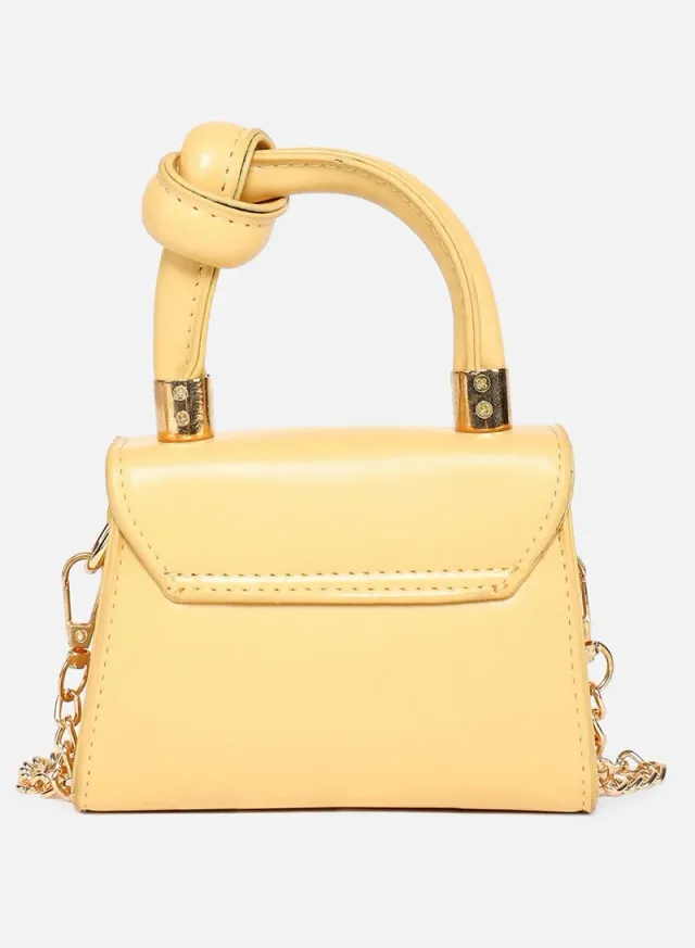 Flap Handbag Yellow