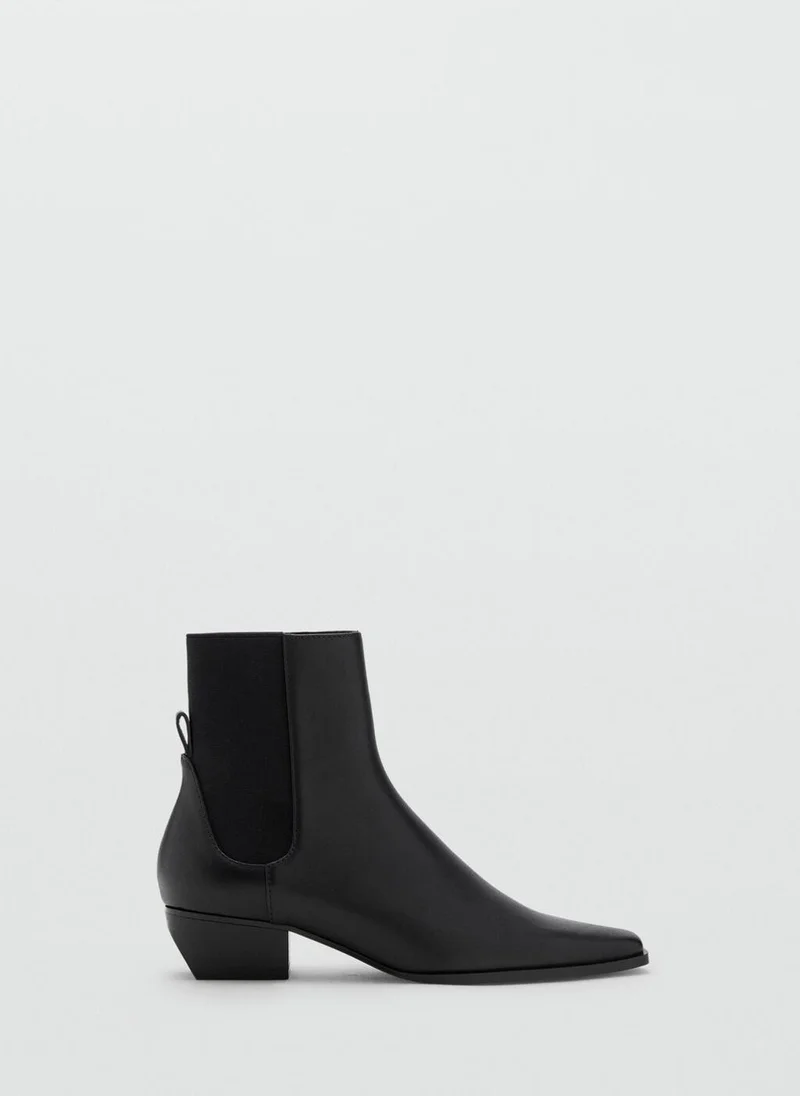 Leather Heeled Boots