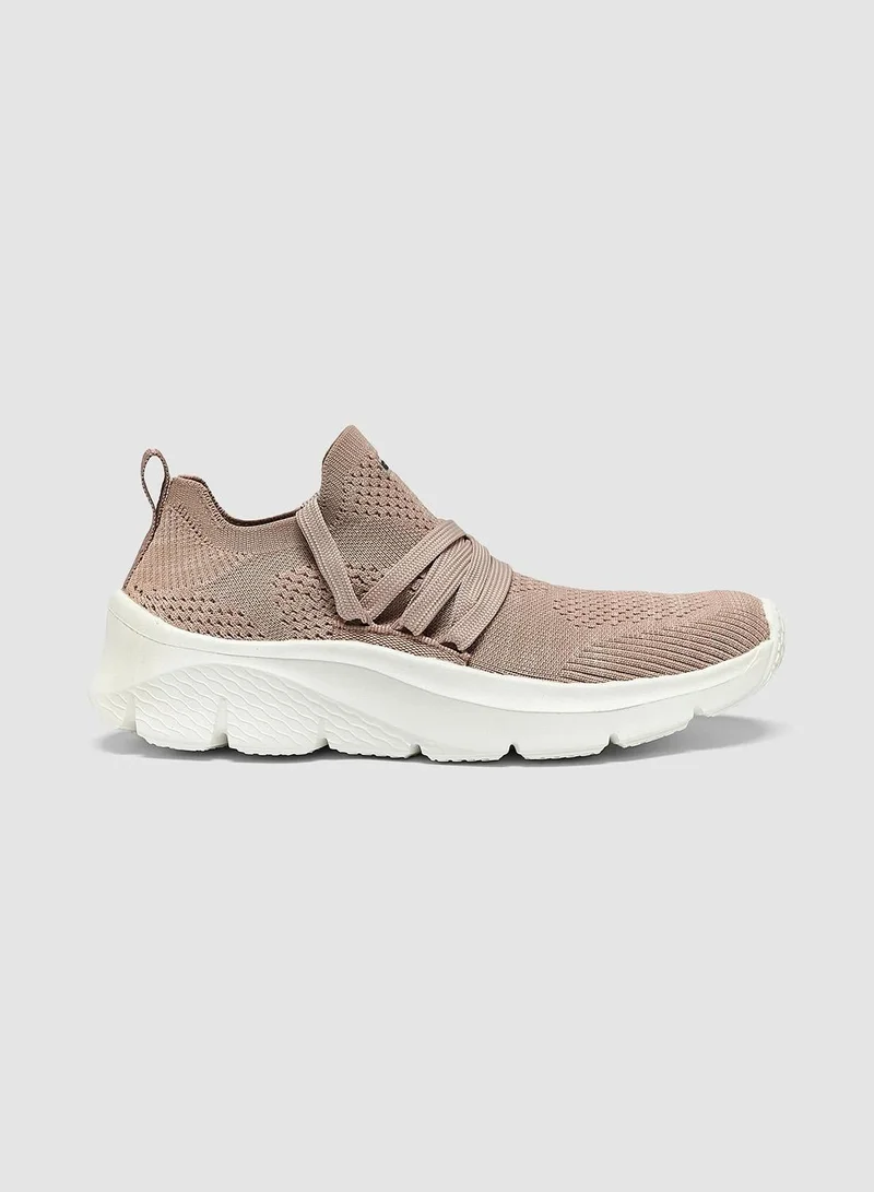 Women's Monochrome Slip On Shoes Rosewood