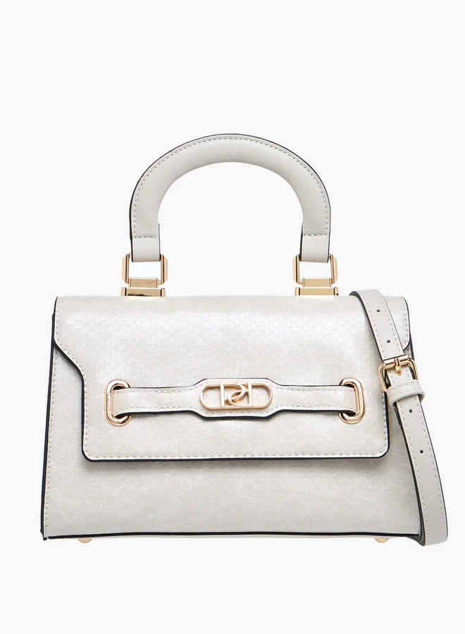 Textured Flap Crossbody Bag