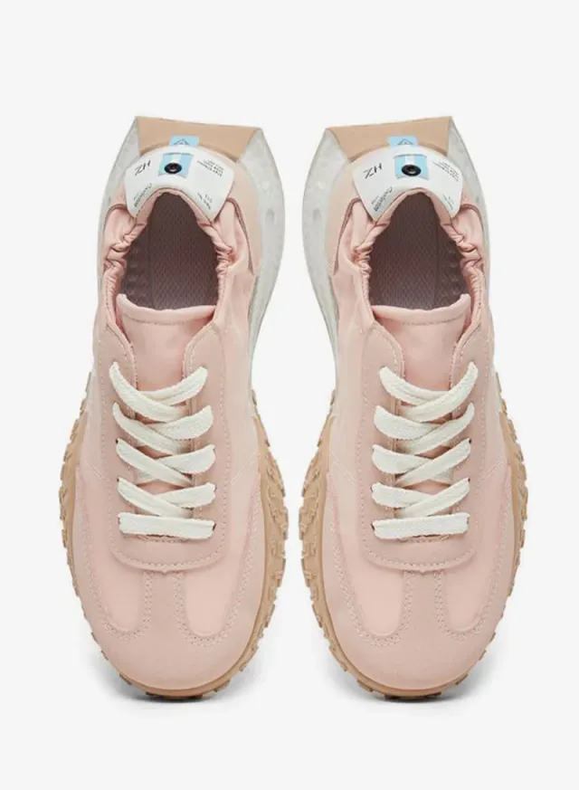 Take Two Women Printed Panel Stretch-Lace Sneakers – image 6