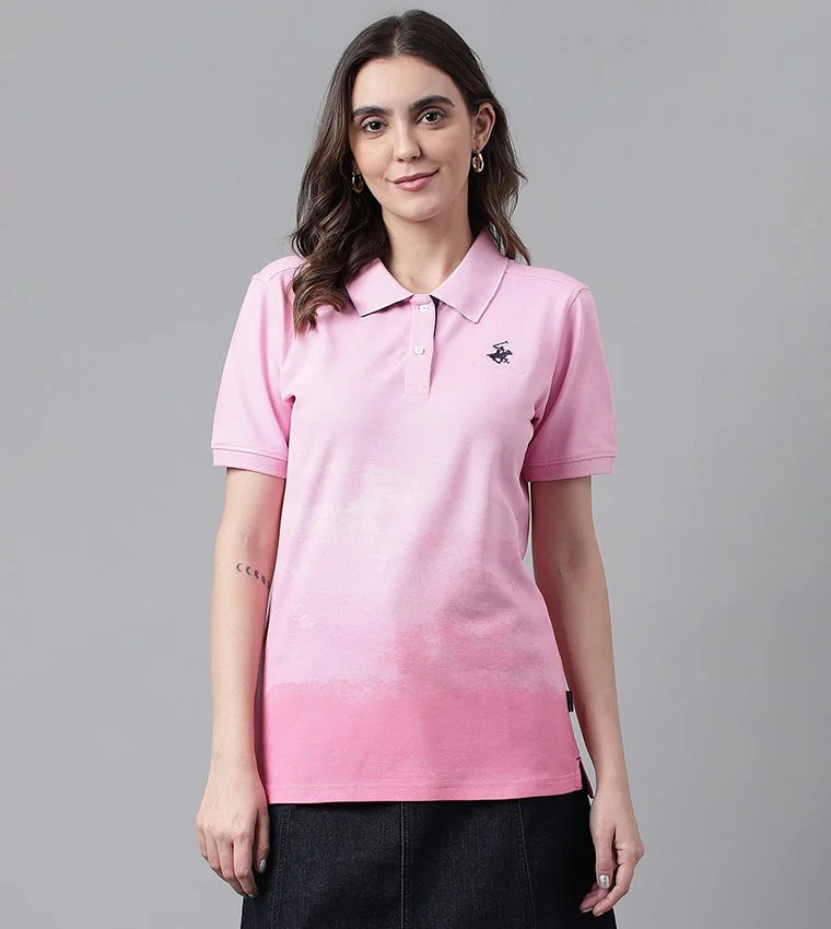 Beverly Hills Polo Club Embroidered Polo Pink
