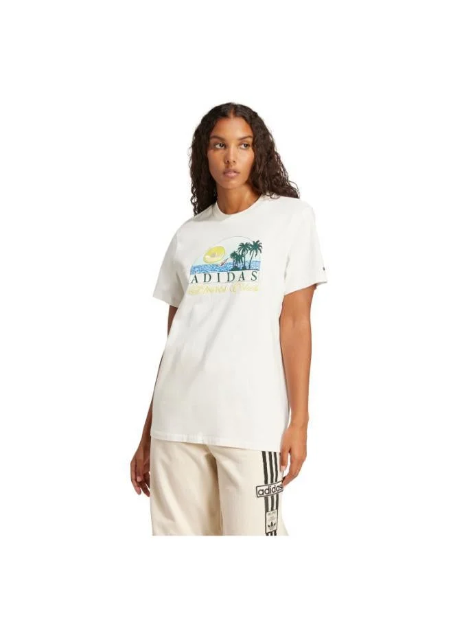 Island Club Loose T-Shirt Beige