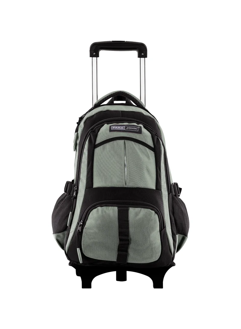 18-Inch Unisex Rolling Trolley Backpack - Green