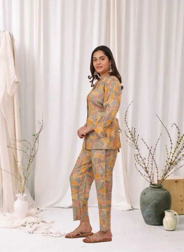 Abstract Print Co-ord Set Multicolour – image 2
