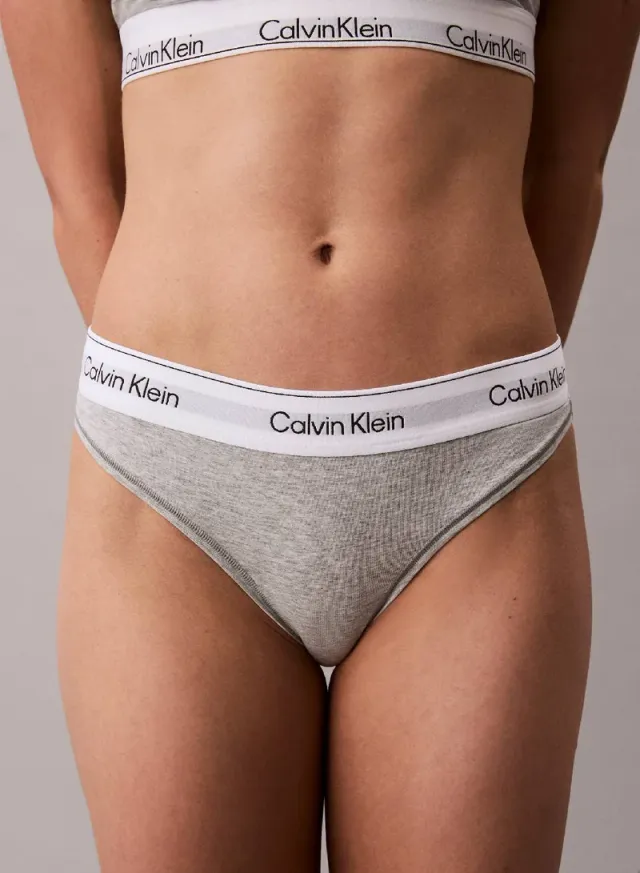 Icon Cotton Modal Thong White – image 7