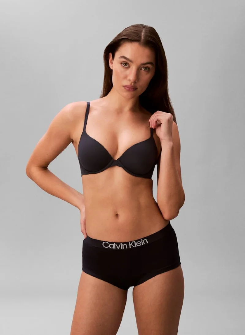 Cotton Stretch Boy Shorts Black