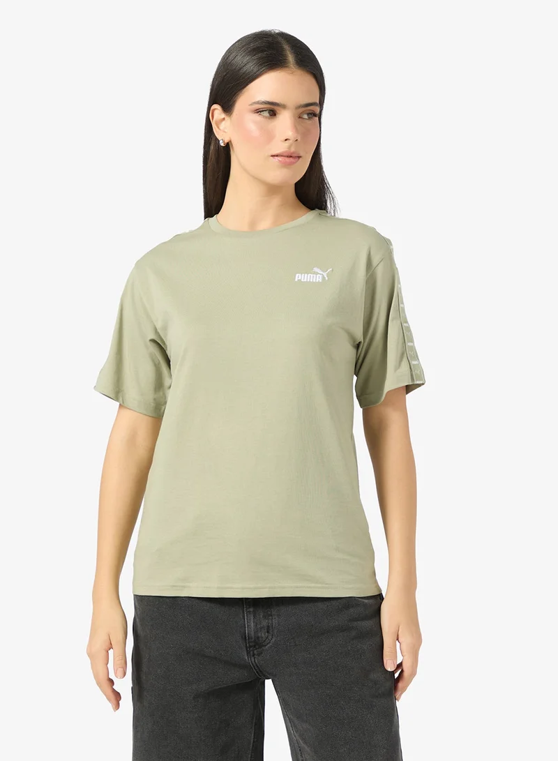 Essential Tape Relaxed Tee Pastel Gray