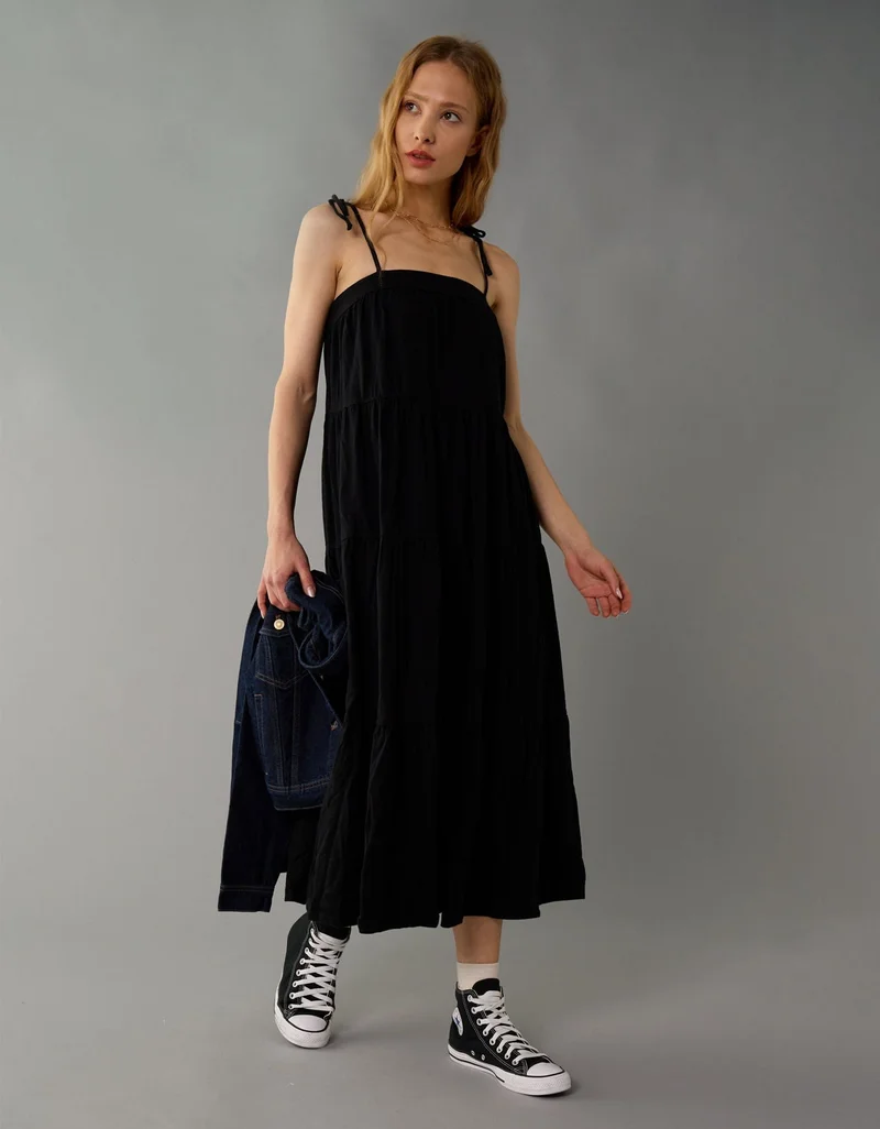 AE Sunchaser Tie Shoulder Maxi Dress