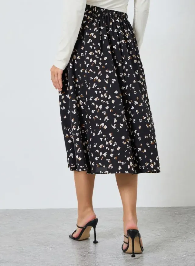 Women's Graphic A-Line Midi Skirt – image 4