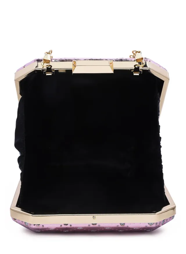 Metallic Cut Out Clutch Pink – image 5