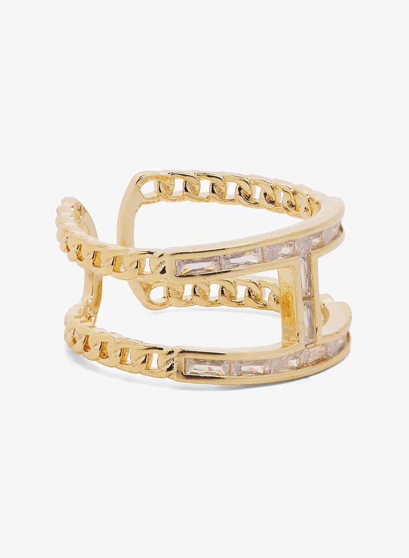 Rhinestone Statement Ring