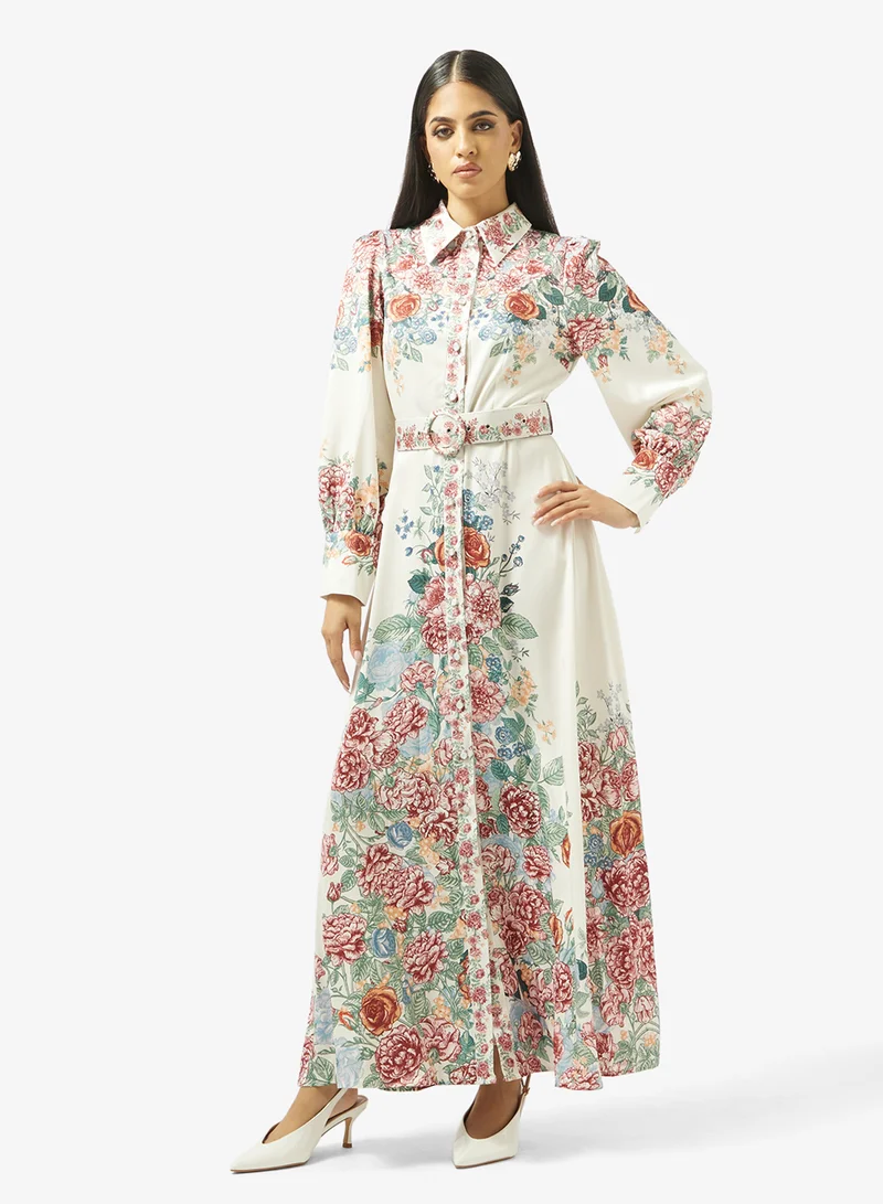 Abstract Print Dress