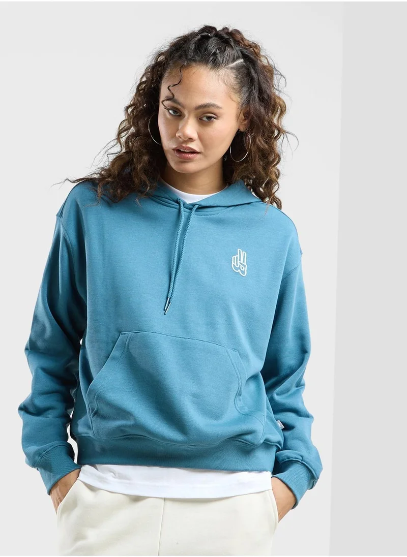Oversized Peace French Terry Hoodie