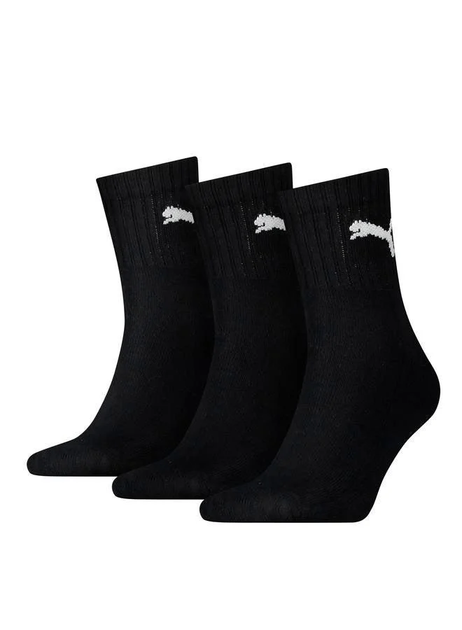 3-Pack Crew Socks Black