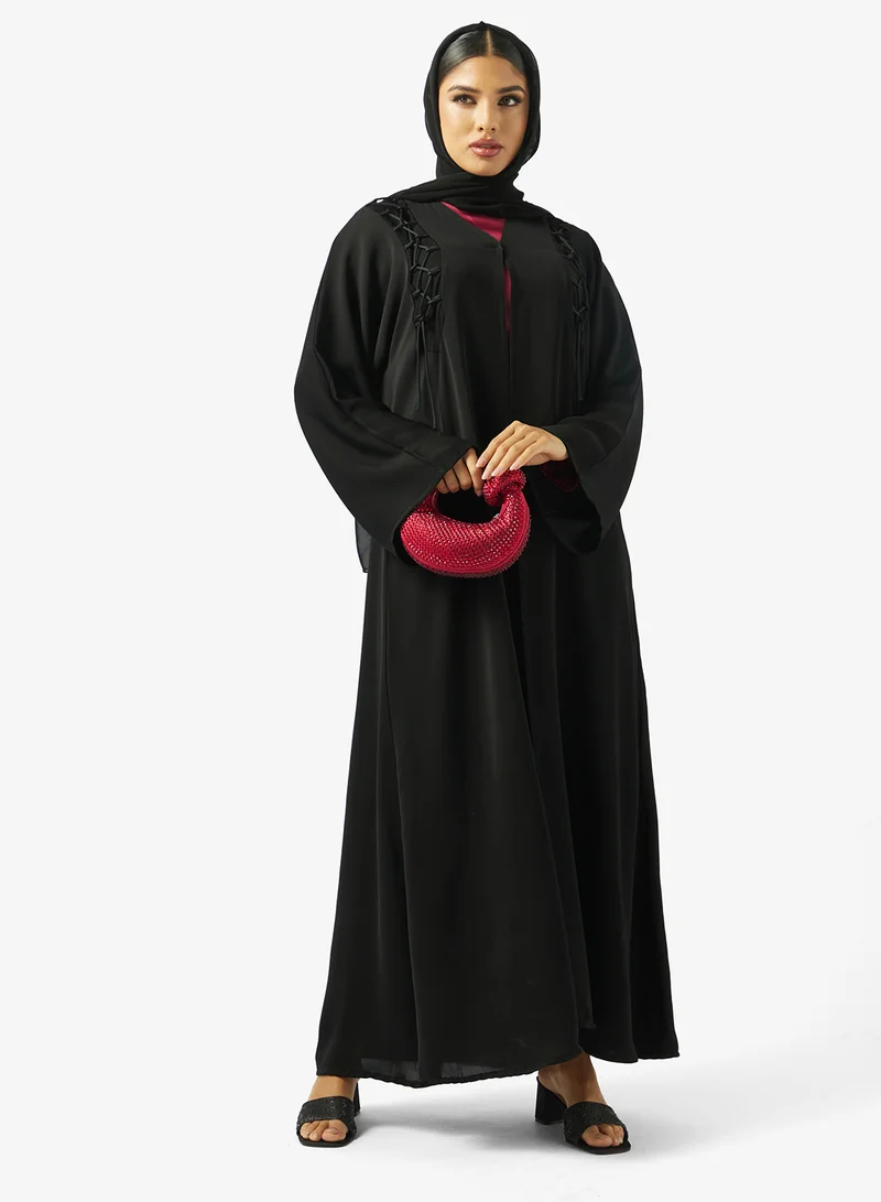 عباية بلف أمامي غير متماثل