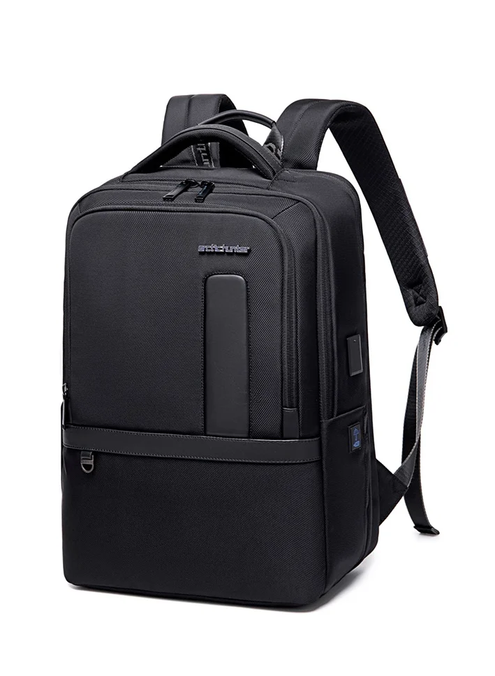 B00490 Large Capacity Business Travel Laptop Backpack Black