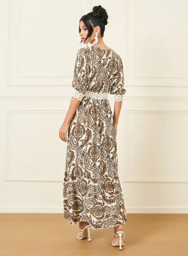 Paisley Print Maxi Dress – image 4