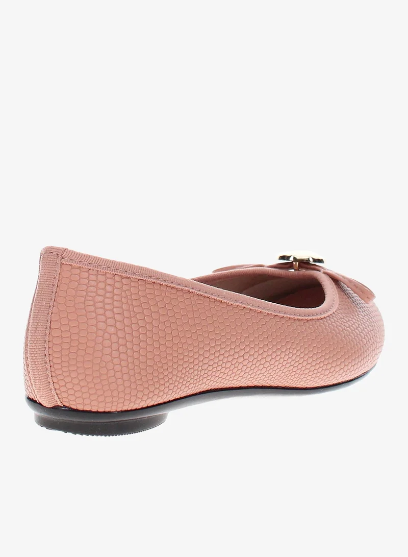 Girls Ballerina Slip-On Flats Beige