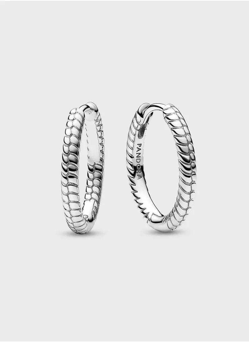 Small Charm Hoop Earrings