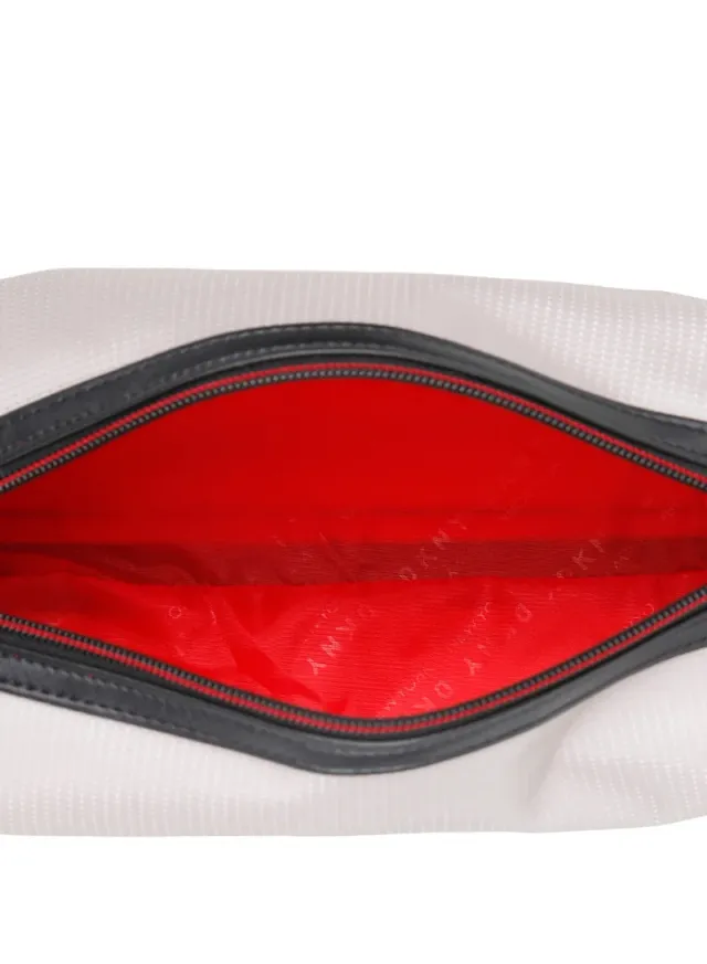 DKNY Men's Light Gray Polyester Toiletry Dopp Kit with Zipper – image 5
