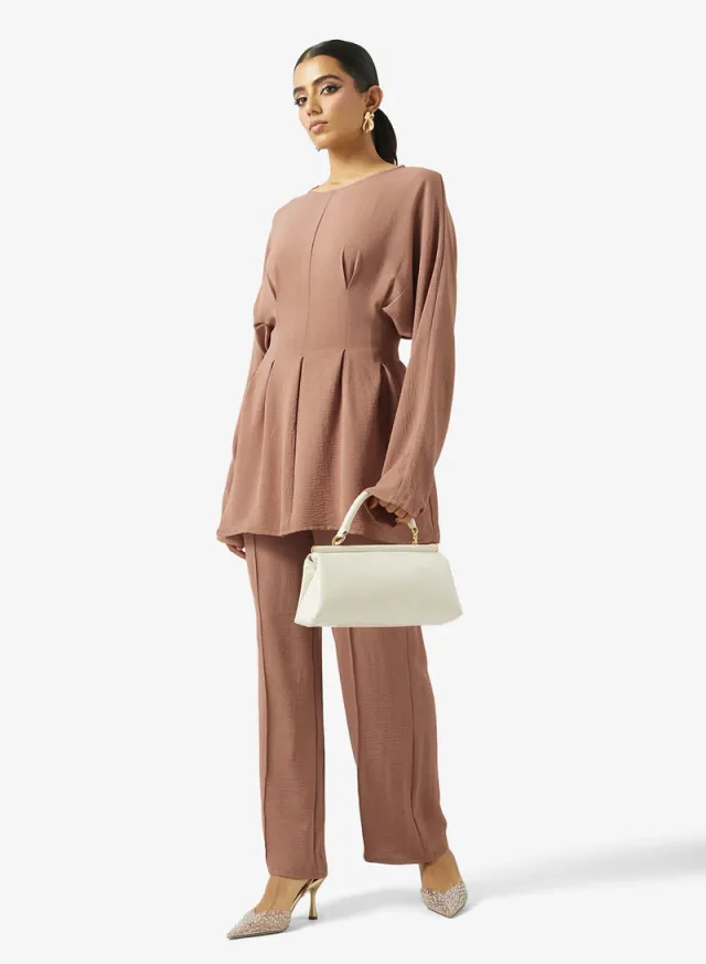 Peplum Top & Pants Set – image 5