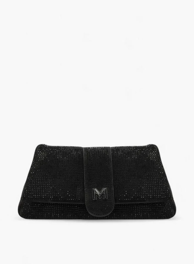 Embellished Flap Shoulder Bag