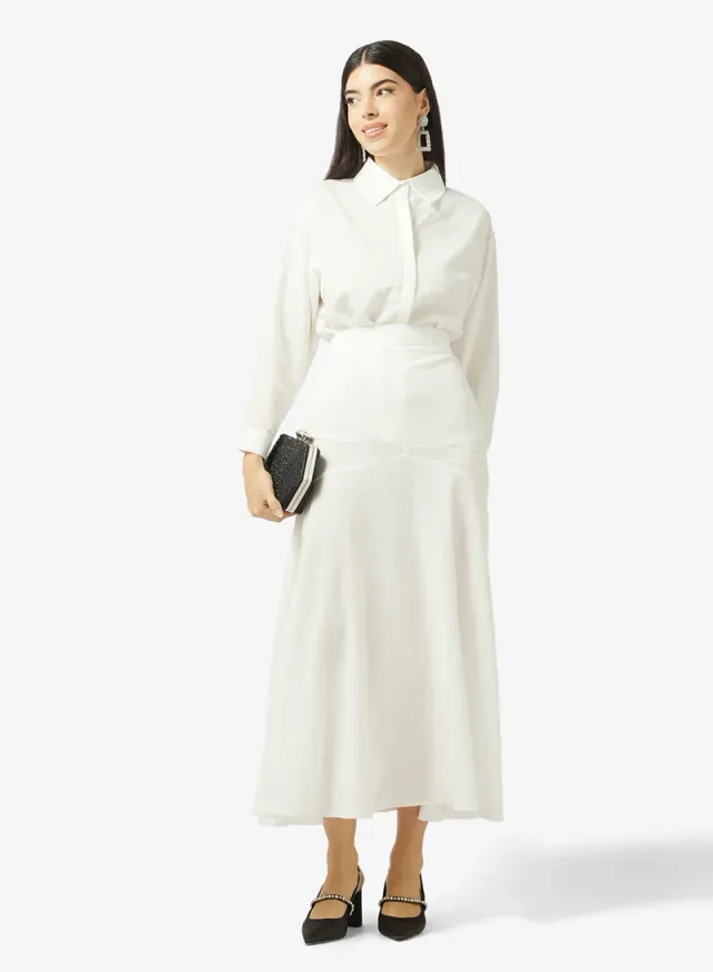 2-Piece Button Shirt and Skirt Set – image 5