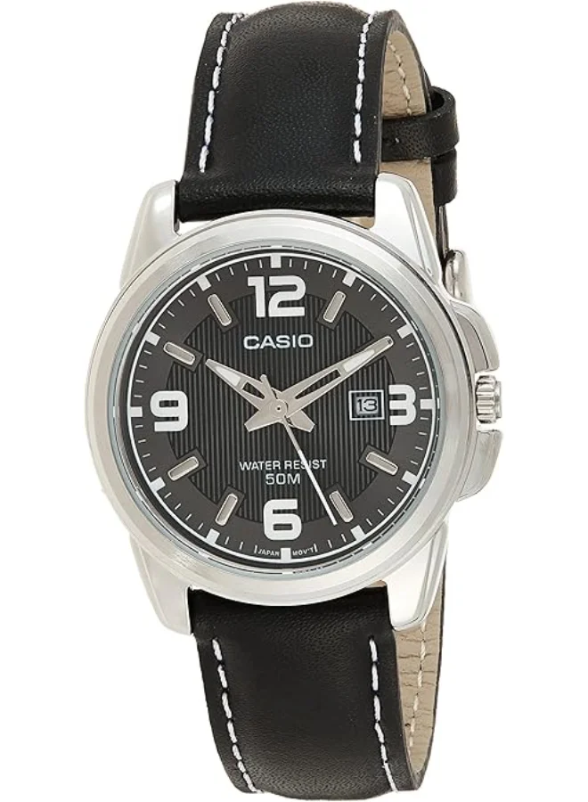 LTP-1314L-8A Women's Leather Analog Watch Black