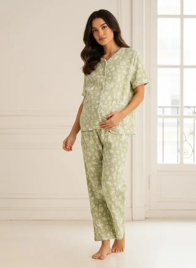 Cotton Maternity Pyjama Set